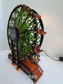 Dept 56 Halloween Scaredy Cat Ferris Wheel Tested and 100% working! VIDEO