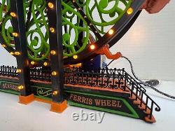 Dept 56 Halloween Scaredy Cat Ferris Wheel Tested and 100% working! VIDEO