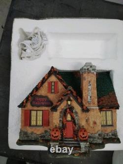 Dept 56 Halloween Silver Series Happy Halloween House READ