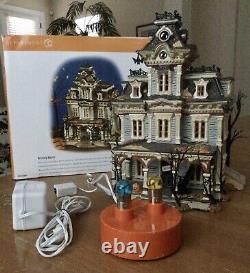 Dept 56 Halloween Snow Village Grimsly Manor with Lights and Sounds #55004