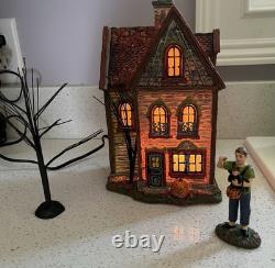 Dept 56 Halloween Spider House Silver Series Boxed Set New Open Box Retired