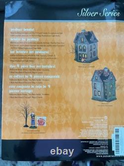 Dept 56 Halloween Spider House Silver Series Boxed Set New Open Box Retired