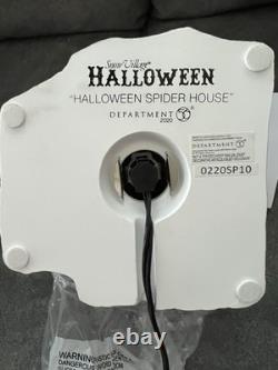 Dept 56 Halloween Spider House Silver Series Boxed Set New Open Box Retired