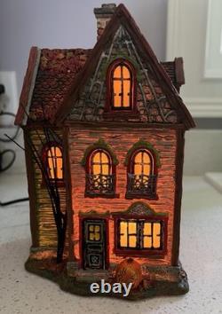 Dept 56 Halloween Spider House Silver Series Boxed Set New Open Box Retired