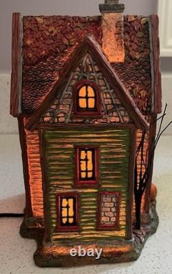Dept 56 Halloween Spider House Silver Series Boxed Set New Open Box Retired