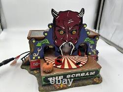 Dept 56 Halloween The Scream Lighted Animated Carnival Ride No Bats/flag