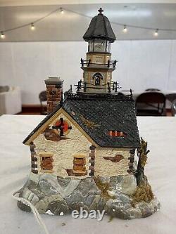 Dept 56 Halloween Village #55088 Shipwreck Lighthouse with Cord Spooky Used