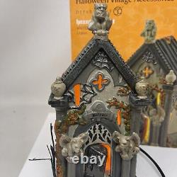 Dept 56 Halloween Village Haunted Crypt Lighted Ceramic 4049320 Retired D56