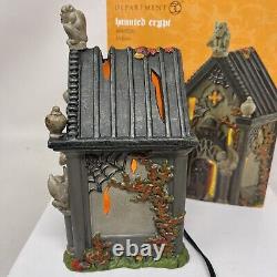 Dept 56 Halloween Village Haunted Crypt Lighted Ceramic 4049320 Retired D56