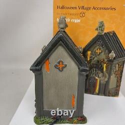 Dept 56 Halloween Village Haunted Crypt Lighted Ceramic 4049320 Retired D56