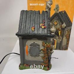 Dept 56 Halloween Village Haunted Crypt Lighted Ceramic 4049320 Retired D56