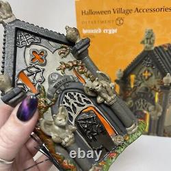 Dept 56 Halloween Village Haunted Crypt Lighted Ceramic 4049320 Retired D56