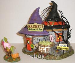 Dept. 56 Halloween Village Rachel's Spa & Retreat + Before Witching Hour -new