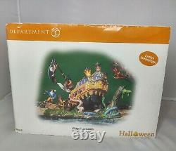 Dept 56 Halloween Village accessories pirate ship of sea phantoms monster boat