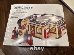 Dept 56 Harley Davidson Roadside Motel Snow Village 4028707 2012 Tested & Works