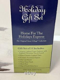 Dept. 56 Holiday Gift Set Home For The Holidays Express Train Gift Set New