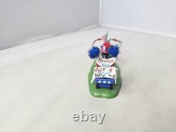 Dept 56 Kiddie Parade 4th of July Kids Figure Dog Wagon Patriotic Summer Village