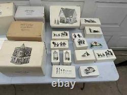Dept 56 LOT of 20 Original Snow Village ALL Retired D561