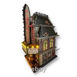 Dept 56 La Ghosti Halloween Movie Theater Snow Village LaGhosti 2004 see Video