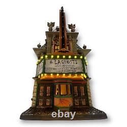 Dept 56 La Ghosti Halloween Movie Theater Snow Village LaGhosti 2004 see Video