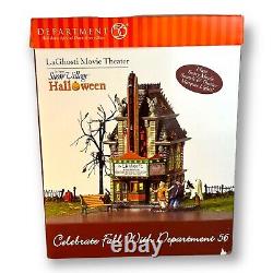 Dept 56 La Ghosti Halloween Movie Theater Snow Village LaGhosti 2004 see Video