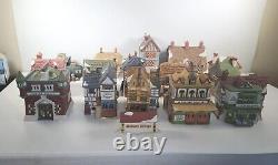 Dept 56 Lot of 15 Buildings Dickens Heritage Village Series Rare Dept 56 READ