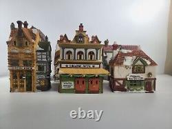 Dept 56 Lot of 15 Buildings Dickens Heritage Village Series Rare Dept 56 READ