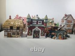 Dept 56 Lot of 15 Buildings Dickens Heritage Village Series Rare Dept 56 READ