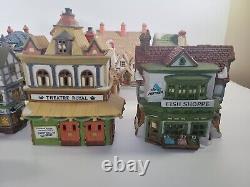 Dept 56 Lot of 15 Buildings Dickens Heritage Village Series Rare Dept 56 READ