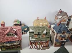 Dept 56 Lot of 15 Buildings Dickens Heritage Village Series Rare Dept 56 READ