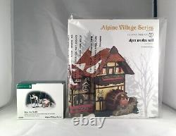 Dept 56 Lot of 2 Animated ALPEN WOOLEN MILL + HOME FROM THE MILL Alpine D56