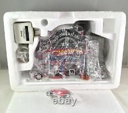 Dept 56 Lot of 2 Animated HOT WHEELS CUSTOM CAR SHOP + LET'S GIVE IT A SPIN D56