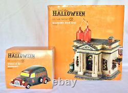 Dept 56 Lot of 2 HEMOGLOBIN BLOOD BANK + BEWARE OF THE BLOODMOBILE Halloween D56