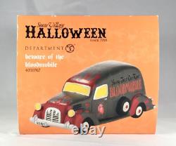 Dept 56 Lot of 2 HEMOGLOBIN BLOOD BANK + BEWARE OF THE BLOODMOBILE Halloween D56