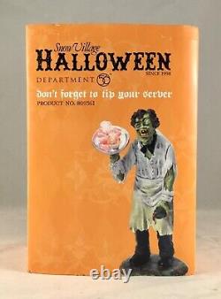 Dept 56 Lot of 2 VOODOO LOUNGE + DON'T FORGET TO TIP YOUR SERVER Halloween D56
