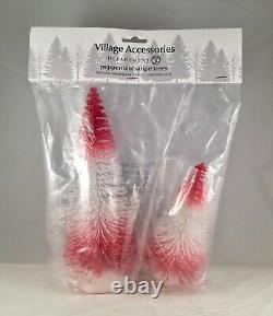 Dept 56 Lot of 3 FAO SCHWARZ + JOINING FORCES + PEPPERMINT STRIPE TREES St/2 D56