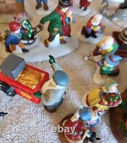Dept 56 Lot of 44 Figurines Animals A Christmas Carol Ford Car Reindeer Trees GC