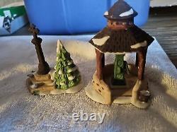 Dept 56 Lot of 44 Figurines Animals A Christmas Carol Ford Car Reindeer Trees GC