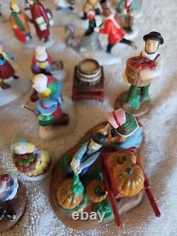 Dept 56 Lot of 44 Figurines Animals A Christmas Carol Ford Car Reindeer Trees GC