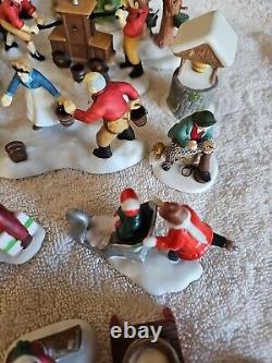 Dept 56 Lot of 44 Figurines Animals A Christmas Carol Ford Car Reindeer Trees GC