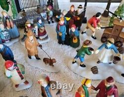 Dept 56 Lot of 44 Figurines Animals A Christmas Carol Ford Car Reindeer Trees GC