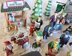 Dept 56 Lot of 44 Figurines Animals A Christmas Carol Ford Car Reindeer Trees GC