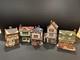 Dept 56 MERCHANT SHOPS (set of 5 buildings) #59269 plus 3 groups of accessories