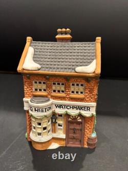 Dept 56 MERCHANT SHOPS (set of 5 buildings) #59269 plus 3 groups of accessories
