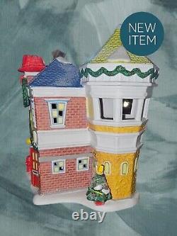 Dept 56 Mickey's Merry Christmas Village's Donald's Fire Station No Box/Flag