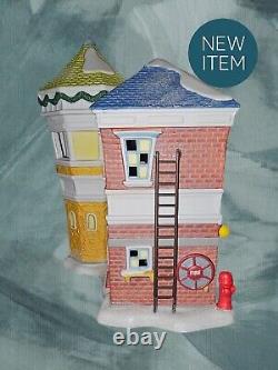 Dept 56 Mickey's Merry Christmas Village's Donald's Fire Station No Box/Flag