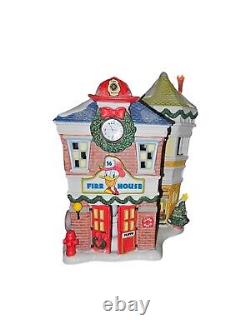 Dept 56 Mickey's Merry Christmas Village's Donald's Fire Station No Box/Flag