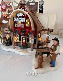 Dept 56 Mighty Fine BBQ Snow Village RETIRED With Grill Master Figurine No Box