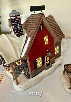 Dept 56 Mighty Fine BBQ Snow Village RETIRED With Grill Master Figurine No Box