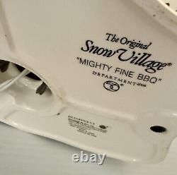 Dept 56 Mighty Fine BBQ Snow Village RETIRED With Grill Master Figurine No Box